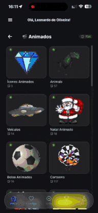 GIFs animados no ColaPack